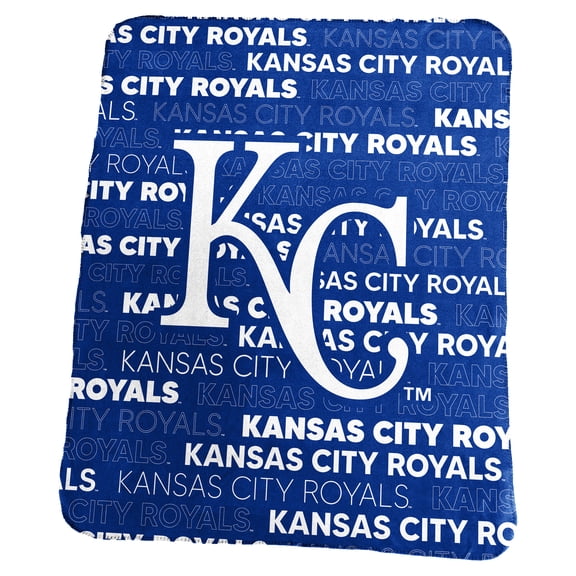 Logo Brands Kansas City Royals 50" x 60" Classic Fleece Throw Blanket