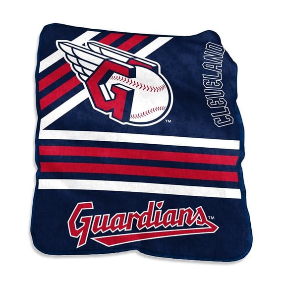 Logo Brands 509-26C Cleveland Guardians Raschel Throw