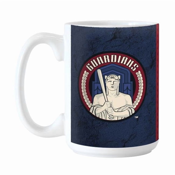 Logo Brands 509-C15M-CC 15 oz MLB Cleveland State University Guardians City Connect Sublimated Mug