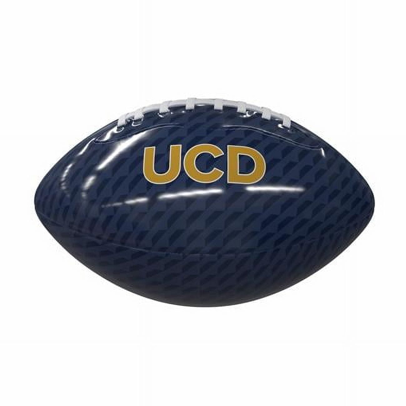 Logo Brands 580-93MG-1 California - Davis Carbon Fiber Mini Size Glossy Football