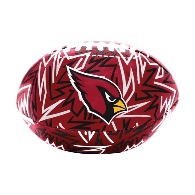 Logo Brands 601-93MCS-R1 Arizona Cardinals Graffiti Micro Soft Football - Brown