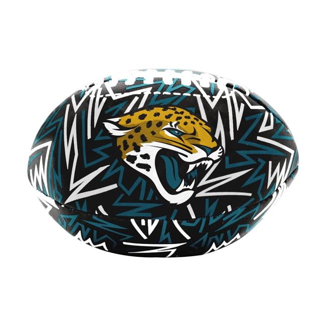 Logo Brands 615-93MCS-R1 Jacksonville Jaguars Graffiti Micro Soft Football