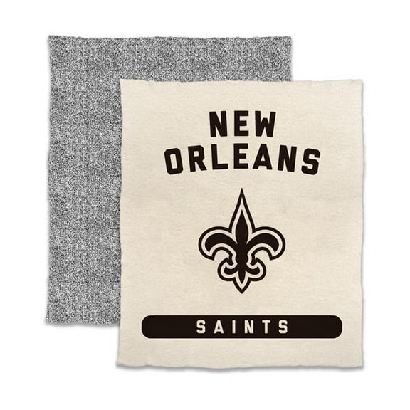 Logo Brands 620-281-74 Orleans Saints Luxe Prime Dreams Throw