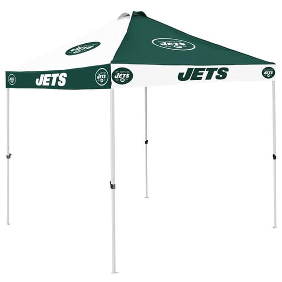 Logo Brands 622-42C New York Jets Checkerboard Canopy