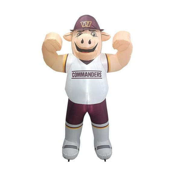 Logo Brands 632-100-M Washington Commanders 7 ft. Yard Inflatable Mascot