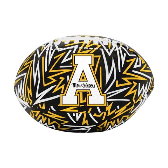 Logo Brands 105-93MCS-R1 Appalachian State Graffiti Micro Soft Football