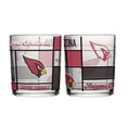 thumbnail image 1 of Logo Brands Arizona Cardinals 12oz. Quilted Stained Two-Pack Rocks Glass Set, 1 of 1