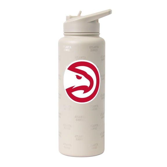 Logo Brands Atlanta Hawks 34oz. Sand Ghost Quencher Bottle