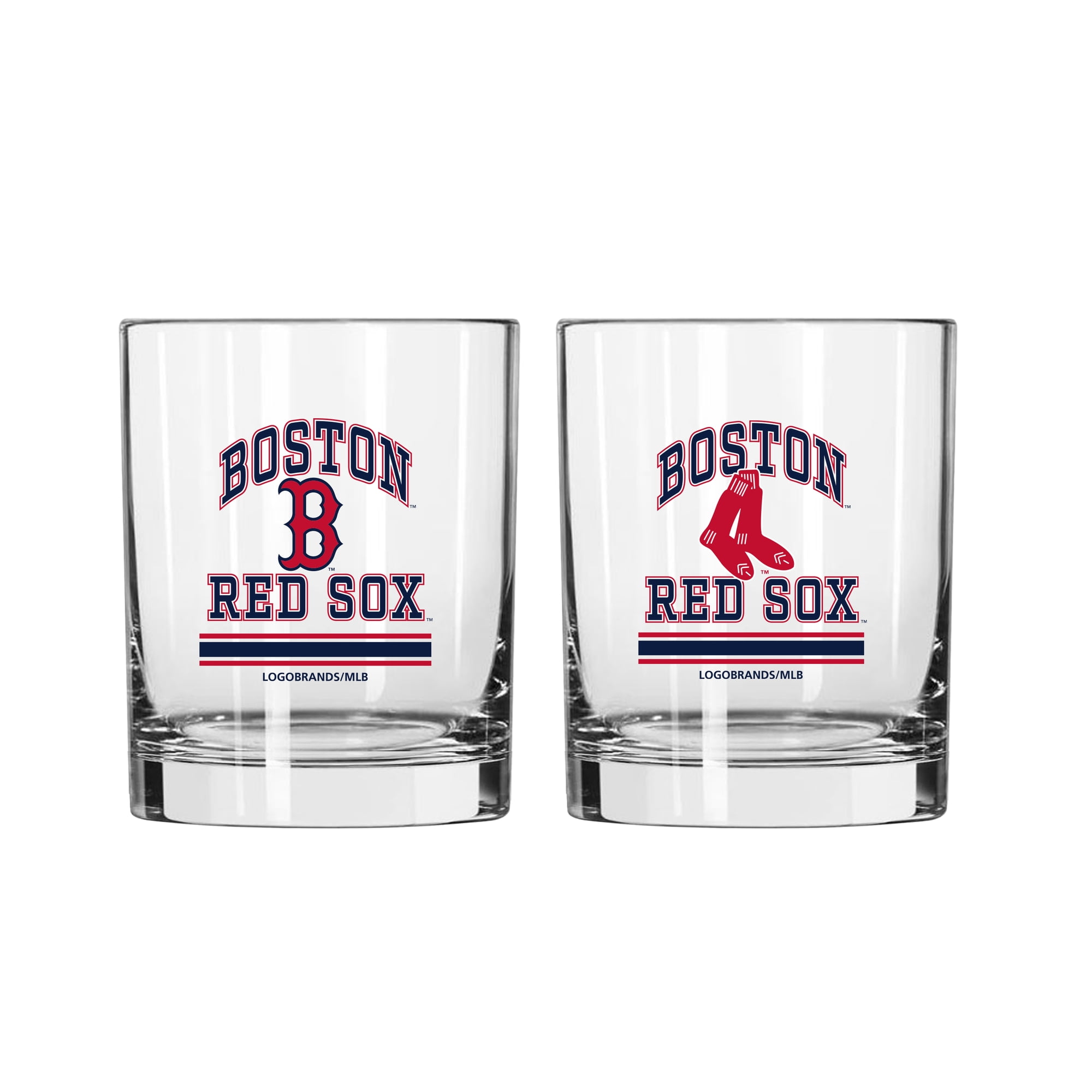 Logo Brands Boston Red Sox 12oz. Current & Throwback Logos Two-Pack ...