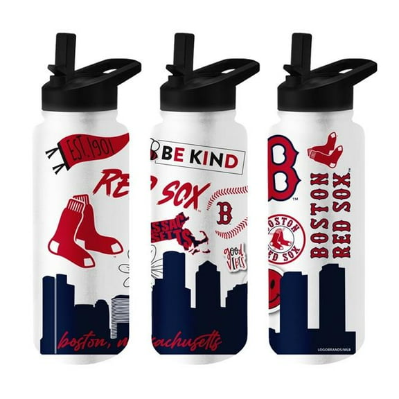 Logo Brands  Boston Red Sox 34 oz Native Quencher Bottle