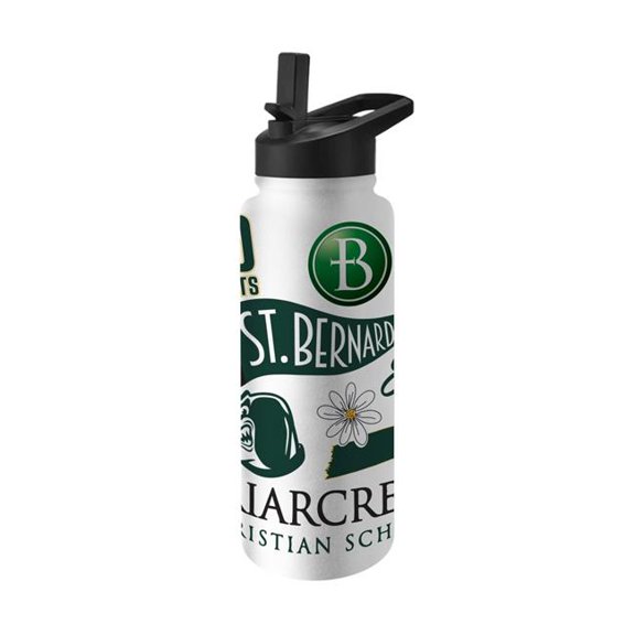 Logo Brands C5210-S34QB-63 Briarcrest Christian High School 34 oz Native Quencher Bottle
