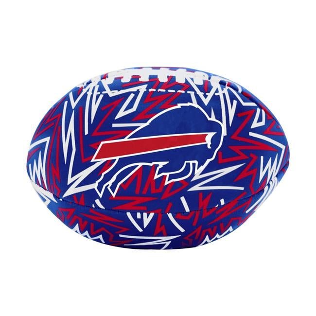 Logo Brands 604-93MCS-R1 Buffalo Bills Graffiti Micro Soft Football - Royal