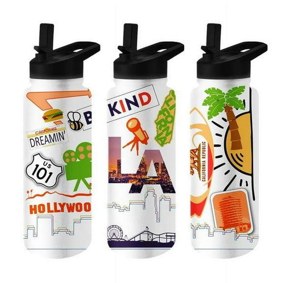Logo Brands C4882-S34QB-63 Los Angeles 34 oz Native Quencher Bottle