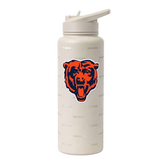 Logo Brands Chicago Bears 34oz. Sand Ghost Quencher Bottle