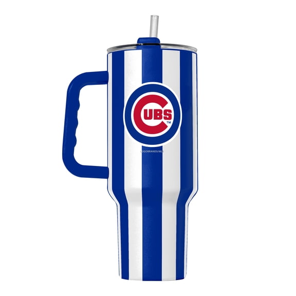 Logo Brands Chicago Cubs 40oz Vertical Stripe Powder Coat Tumbler