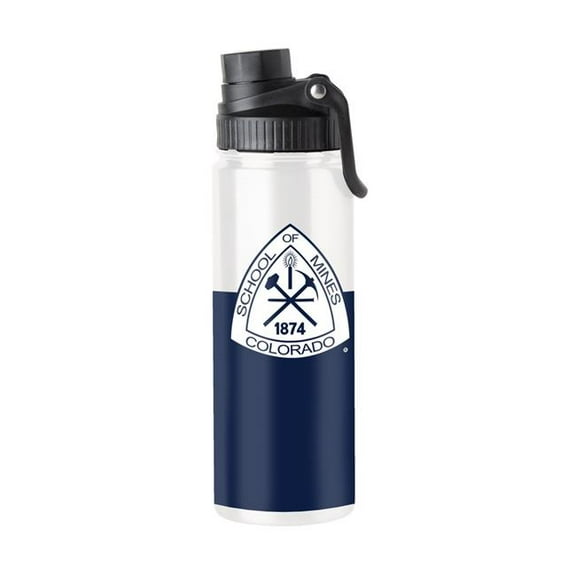 Logo Brands Colorado School of Mines 21 oz Colorblock Twist Top Water Bottle