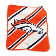 Logo Brands Denver Broncos 50" x 60" Raschel Stripe Throw Blanket