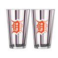 thumbnail image 1 of Logo Brands Detroit Tigers Two-Piece 16oz. Striped Pint Glass Set, 1 of 1