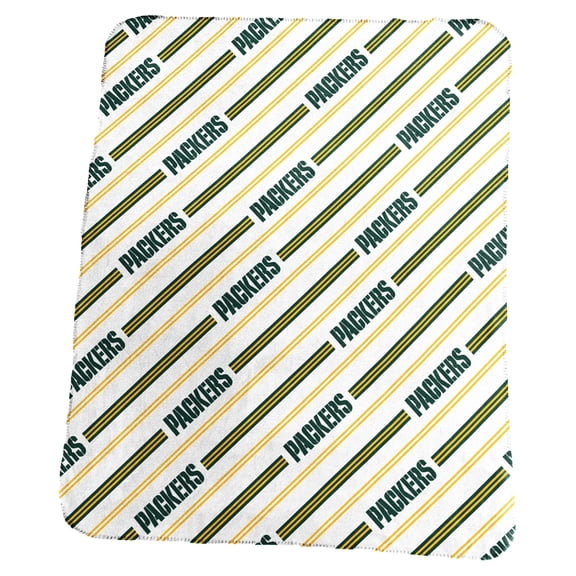 Logo Brands Green Bay Packers 50" x 60" Classic Vertical Stripe Fleece Throw Blanket
