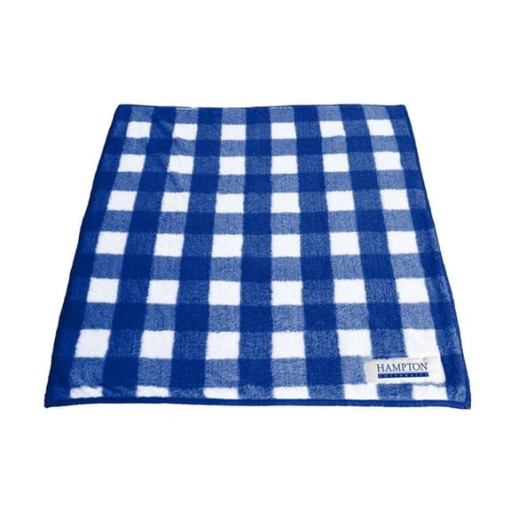 Logo Brands 889-253 Hampton University Buffalo Check Frosty Fleece