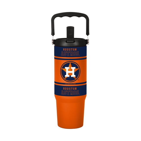 Logo Brands Houston Astros 30oz. Colorblock 2.0 Top Handle Tumbler