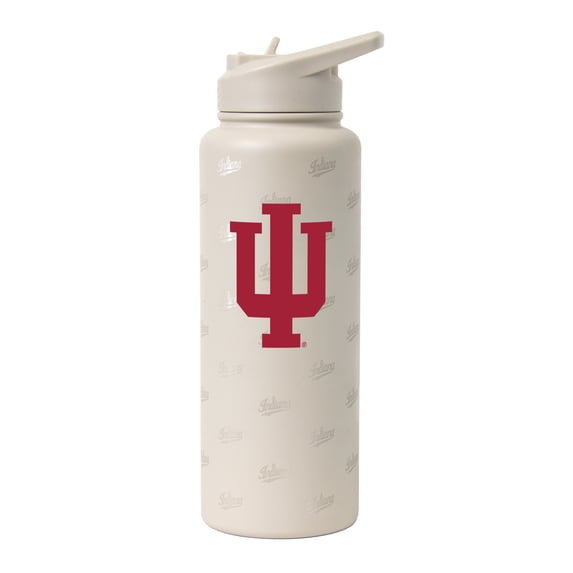Logo Brands Indiana Hoosiers 34oz. Sand Ghost Quencher Bottle