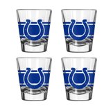 Logo Brands Indianapolis Colts Four-Piece Stripe Shot Glass Set ...