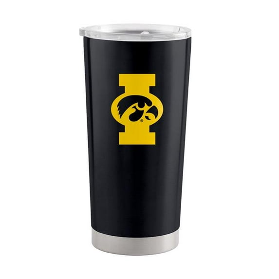 Logo Brands 155-S20T-1C Iowa Hawkeyes 1 Color 20 oz Gameday Stainless Steel Tumbler