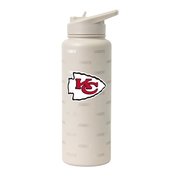Logo Brands Kansas City Chiefs 34oz. Sand Ghost Quencher Bottle