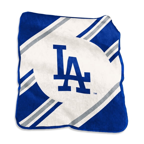 Logo Brands Los Angeles Dodgers 50" x 60" Raschel Stripe Throw Blanket