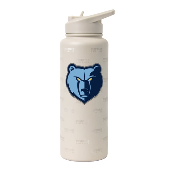 Logo Brands Memphis Grizzlies 34oz. Sand Ghost Quencher Bottle