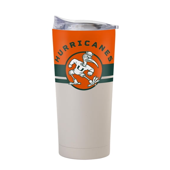 Logo Brands Miami Hurricanes 20oz. Horizon Powder Coat Tumbler
