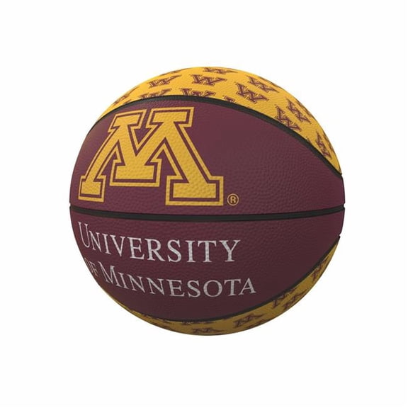 Logo Brands Minnesota Repeating Logo Mini-Size Rubber Basketball