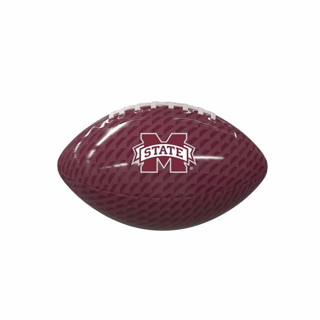 Logo Brands 177-93MG-1 Mississippi State Carbon Fiber Mini Glossy Football