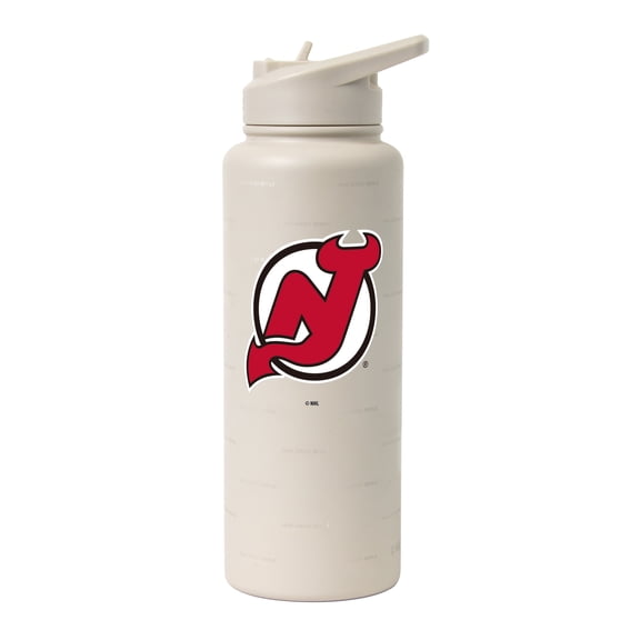 Logo Brands New Jersey Devils 34oz. Sand Ghost Quencher Bottle