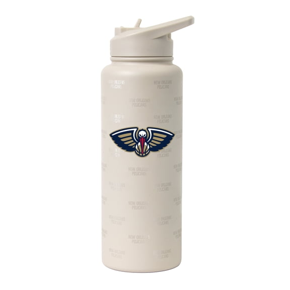 Logo Brands New Orleans Pelicans 34oz. Sand Ghost Quencher Bottle