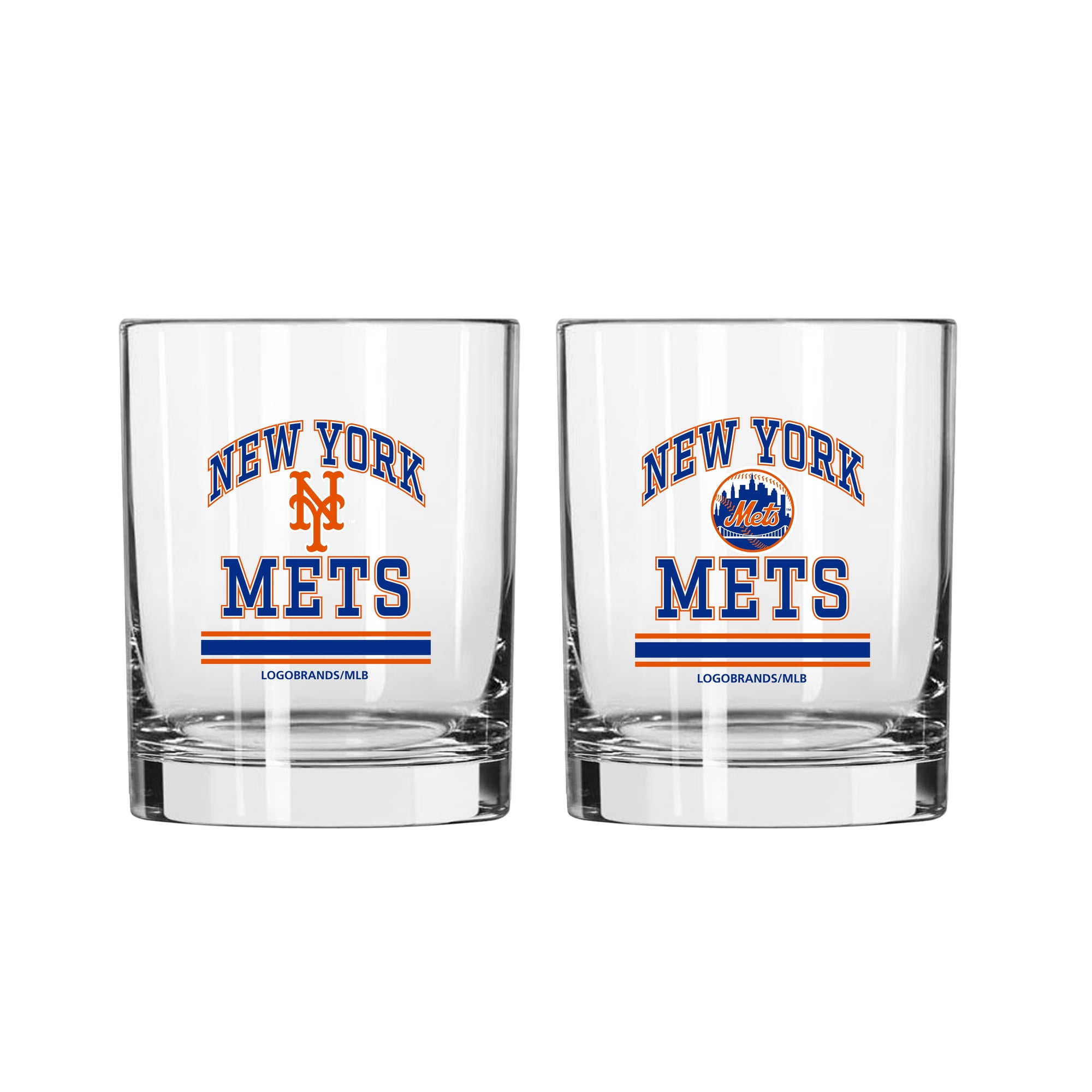 Logo Brands New York Mets 12oz. Current & Throwback Logos Two-Pack ...