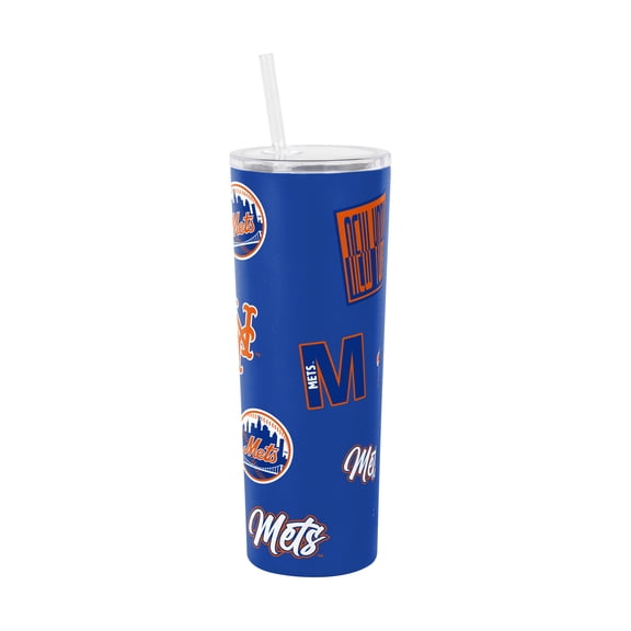 Logo Brands New York Mets 30oz Dreamweave Straw Tumbler