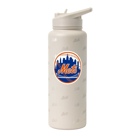 Logo Brands New York Mets 34oz. Sand Ghost Quencher Bottle