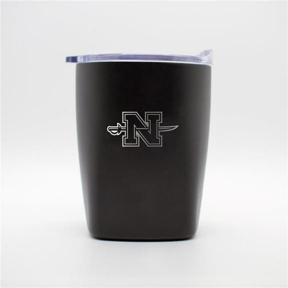 Logo Brands 400-S14PR-BLK-9 Nicholls State 10 oz Black Etch Powdercoat Rocks Tumbler
