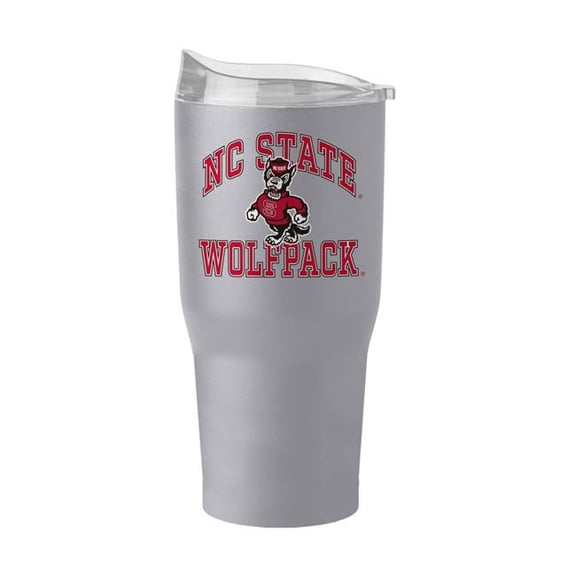 Logo Brands 186-S30PT-STN-42 North Carolina State 30 oz Athletic Powder Coat Tumbler