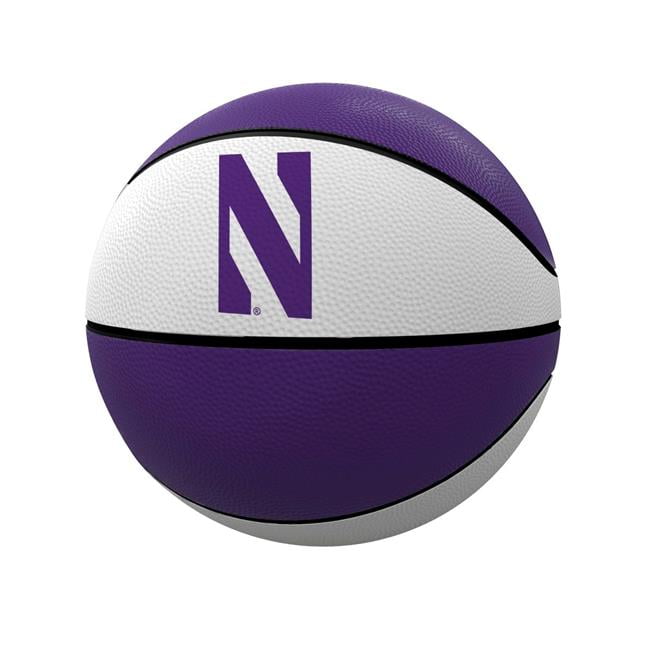 Logo Brands 189-91FR-C1 Northwestern Alternate Panels Full Size Rubber Basketball