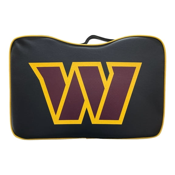 Logo Brands Officially Licensed NFL Premium Vinyl Bleacher Cushion w/ Handle (Washington Commanders)