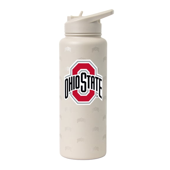 Logo Brands Ohio State Buckeyes 34oz. Sand Ghost Quencher Bottle