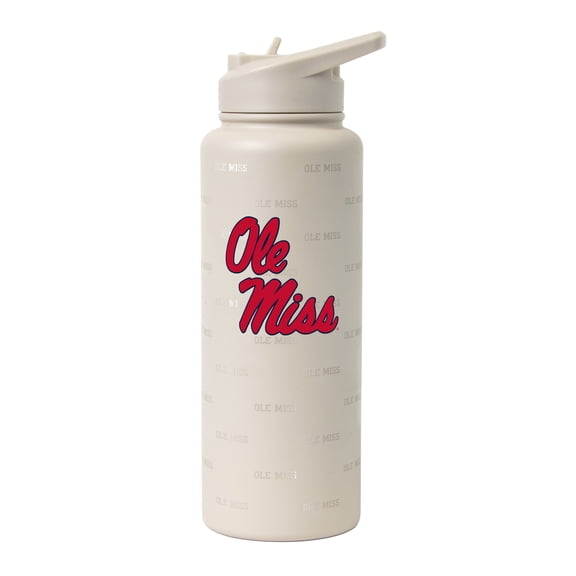 Logo Brands Ole Miss Rebels 34oz. Sand Ghost Quencher Bottle