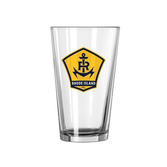 Logo Brands C5079-G16P-1 Rhode Island FC 16 oz Gameday Pint Glass