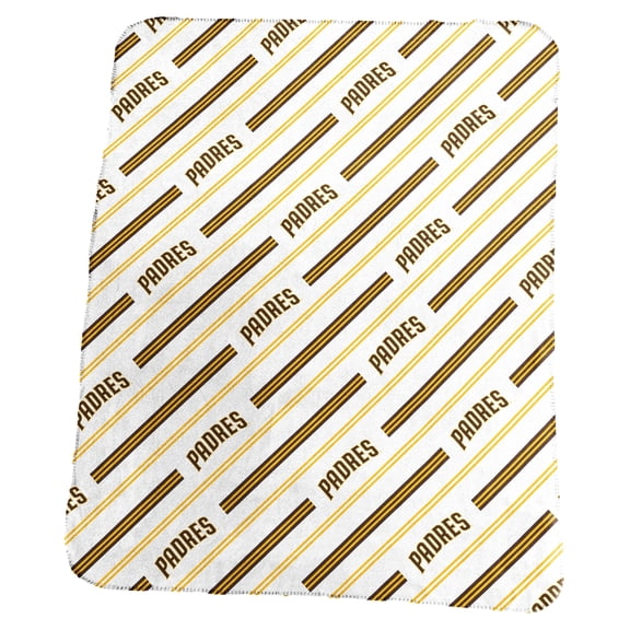Logo Brands San Diego Padres 50" x 60" Classic Vertical Stripe Fleece Throw Blanket