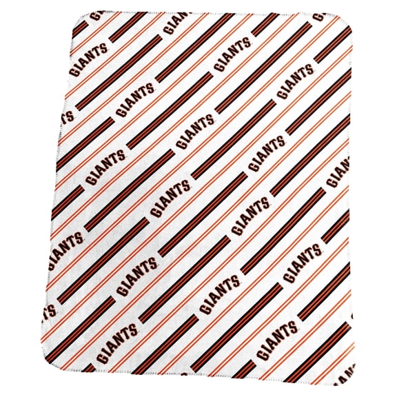 Logo Brands San Francisco Giants 50" x 60" Classic Vertical Stripe Fleece Throw Blanket