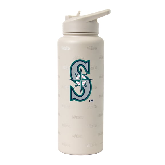 Logo Brands Seattle Mariners 34oz. Sand Ghost Quencher Bottle