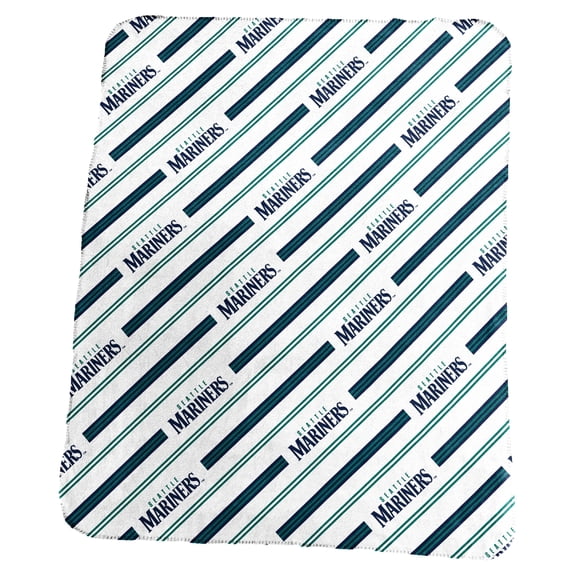 Logo Brands Seattle Mariners 50" x 60" Classic Vertical Stripe Fleece Throw Blanket